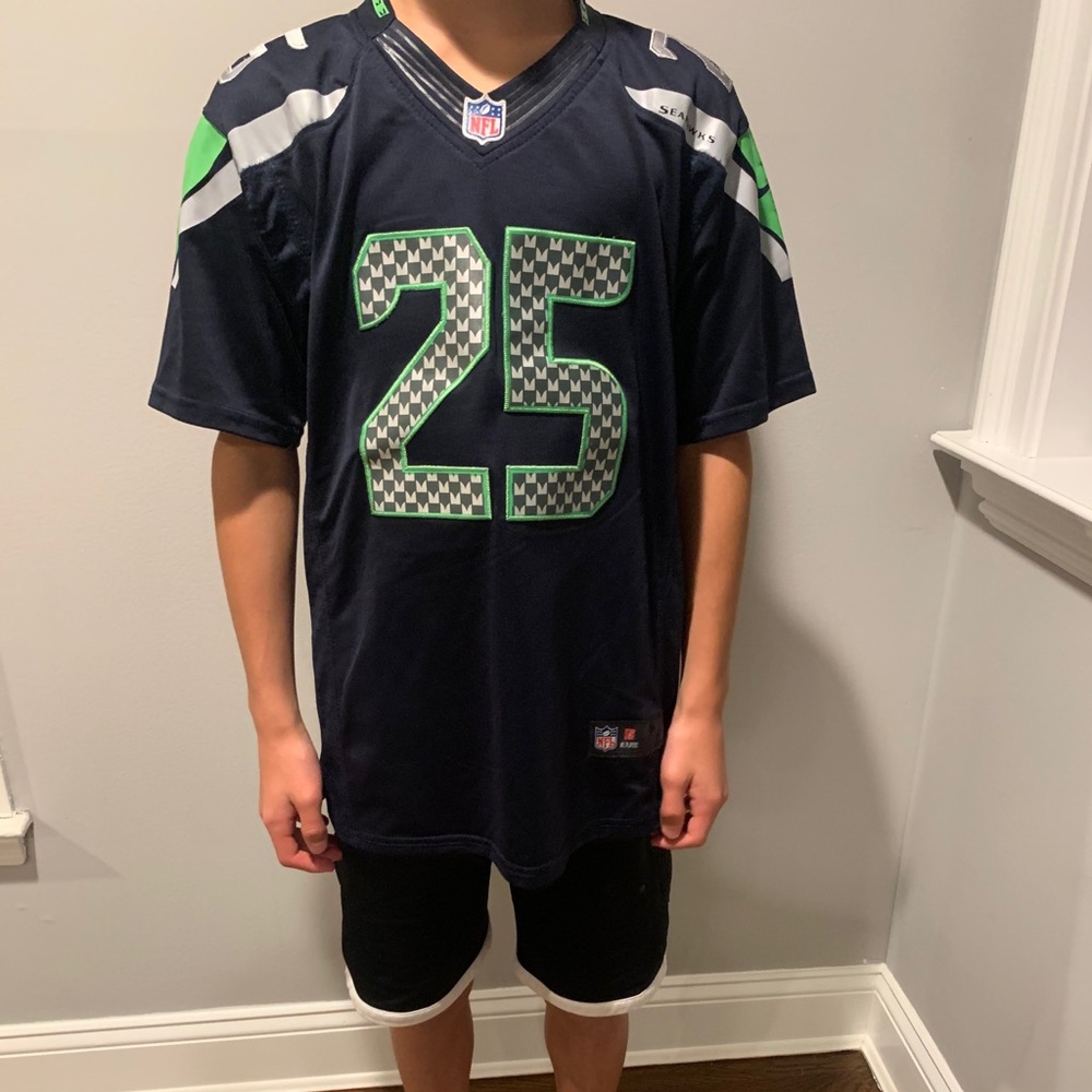 Richard Sherman Seahawks, stitched,mint condition